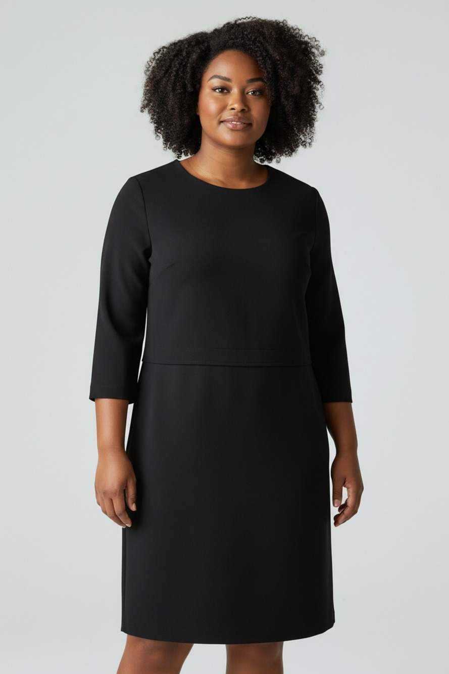 M.M. Lafleur NEW Black Lena Sheath Dress Size 16 Classic Closet Staple